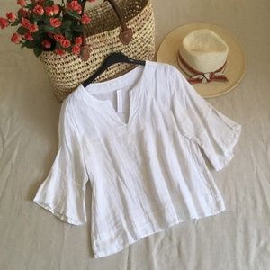 Italian linen tops